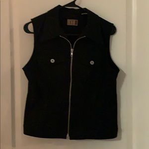 Medium AT black denim vest